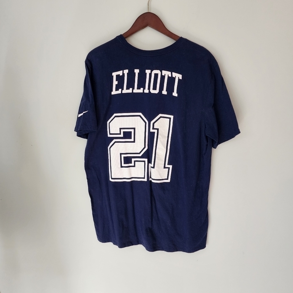 The Nike Tee Number 21 Ezekiel Elliott Dallas Cowboys Tee Shirt Size XL - Picture 2 of 6